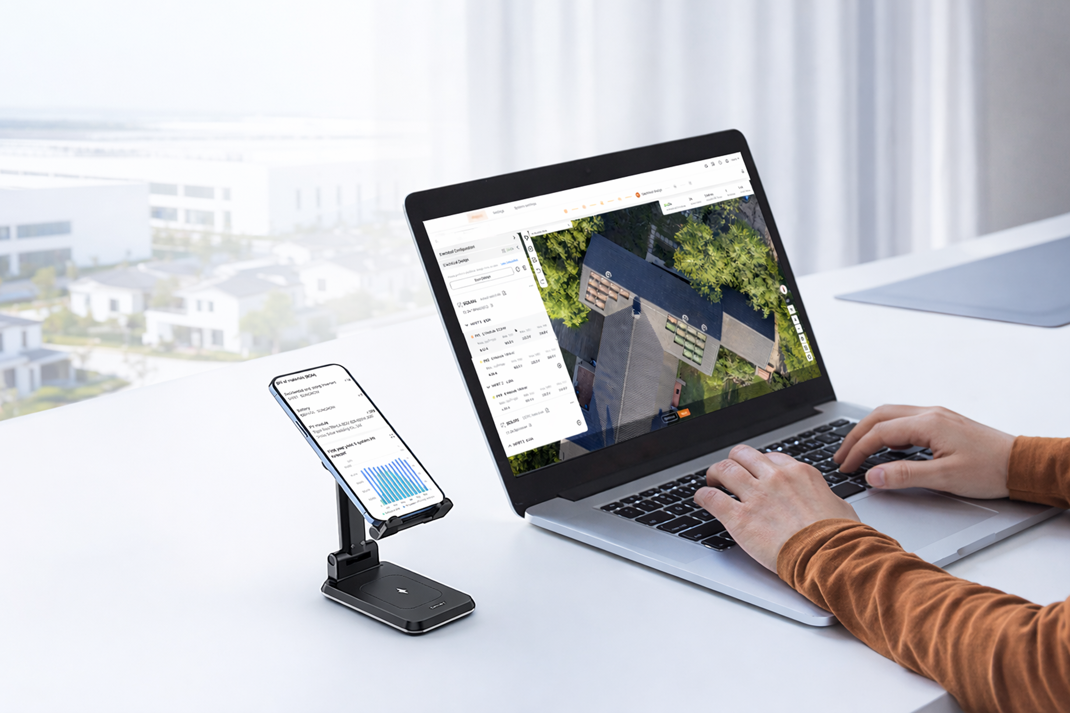Solar design and planning software platform hero visual